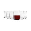 LAV 12 Piece Gaia Stemless Red Wine Glasses Set - Modern Glass Goblets Tumblers - 590ml