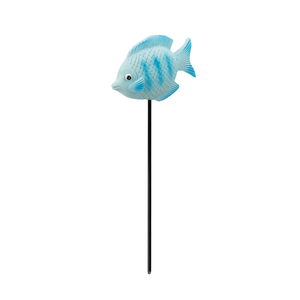 Northcote Pottery 10 x 14cm Blue Fish Polyresin Decorative Garden Stake