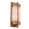 Cla Lighting Puente Interior Rectangular Marble Wall Light With Brass Highlight