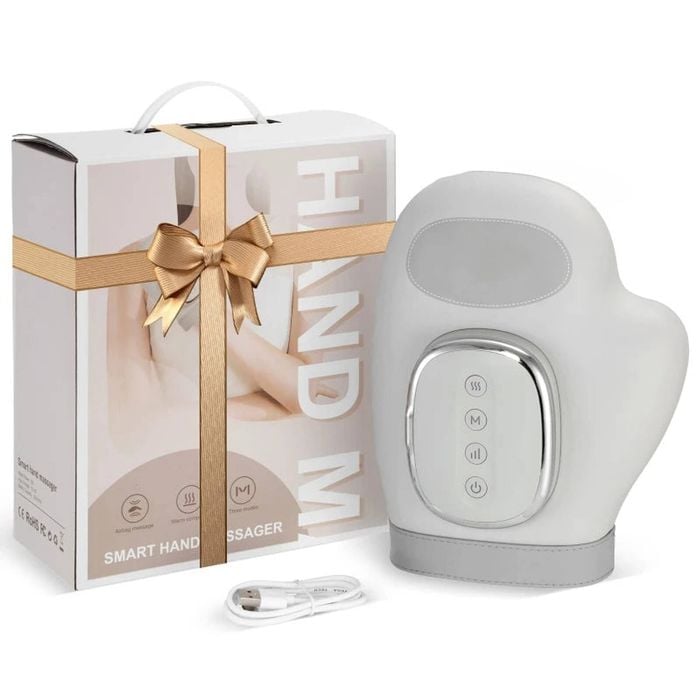 5-level Electric Hand Massager With Hot Compress Grey