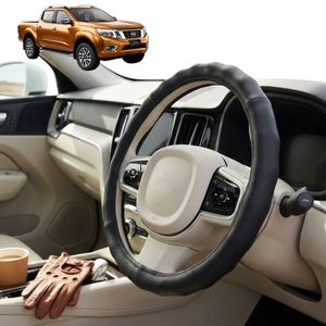 Australian Goose Steering Wheel Cover for Nissan Navara King Cab 2015 - Current (NP300/D23) Circle Black