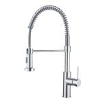 Mondella 35mm Chrome WELS 4 Star 7.5L/min Resonance Dual Function Coil Pull Down Sink Mixer