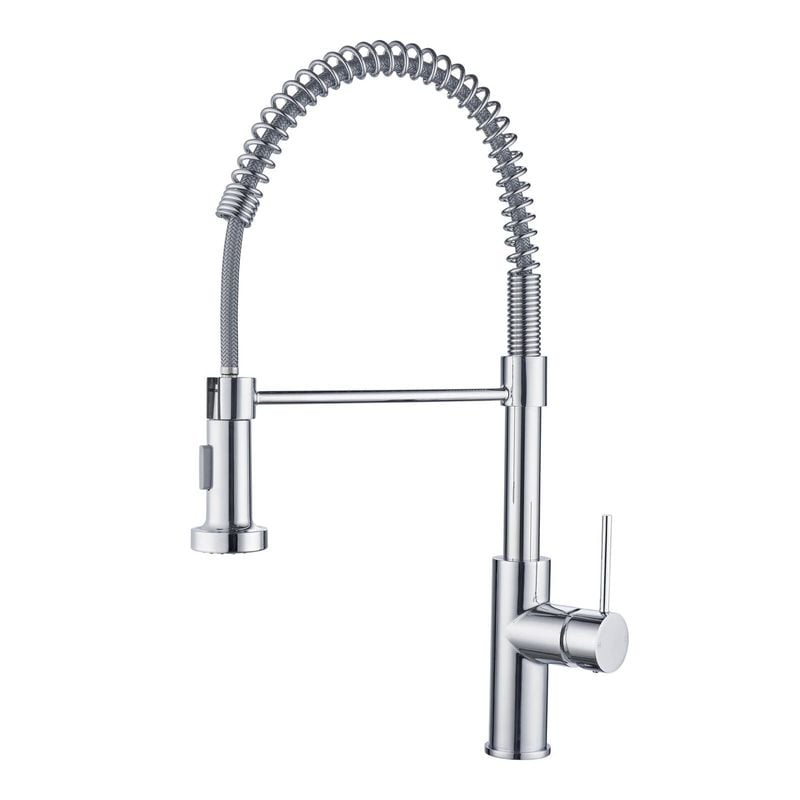 35mm Chrome WELS 4 Star 7.5L/min Resonance Dual Function Coil Pull Down Sink Mixer