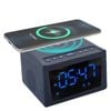 Laser Alarm Clock With Wireless Charging And Bluetooth (Black)