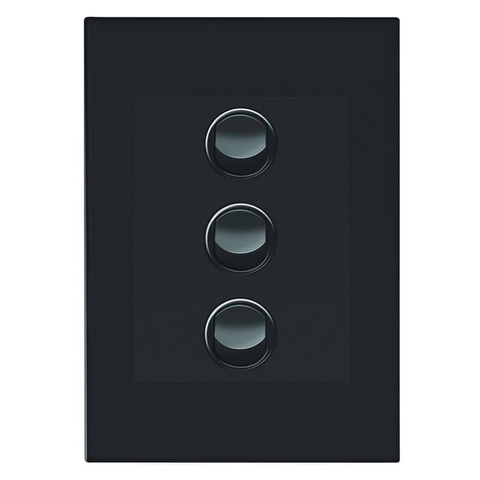 HPM VIVO 3 Grey Gang Wall Switch