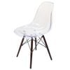 Sk Designer Living | Replica Eames Dsw Eiffel Chair | Clear & Walnut