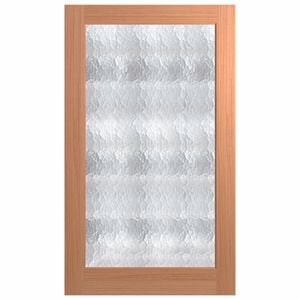 Hume 2340 x 1200 x 40mm Entrance Door Joinery Cathedral Glass JST1