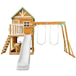 Lifespan Kids Riversdale Play Centre with 2.2m Pastel White Slide