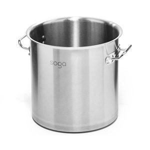 SOGA 33L Stainless Steel Stock Pot – No Lid