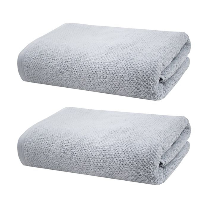 2PK Bambury Angove 600gsm Soft Absorbent Cotton Bath Sheet 80x160cm Blue