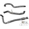 Ignite Exhausts Turbo Back For Nissan Gu Patrol 4.2l Leaf Spring Ute 3" Dump Pipe & Pipe Only Raw Aluminised Steel