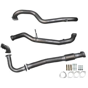 Ignite Exhausts Turbo Back For Nissan Gu Patrol 4.2l Leaf Spring Ute 3" Dump Pipe & Pipe Only Raw Aluminised Steel
