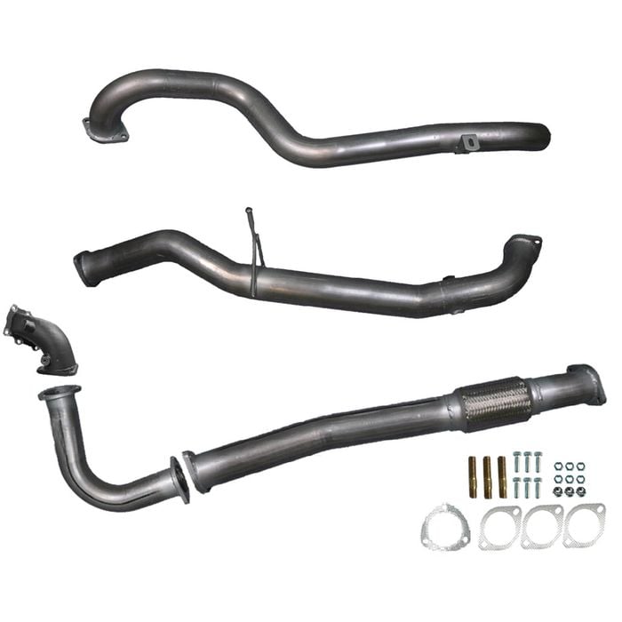 Ignite Exhausts Turbo Back For Nissan Gu Patrol 4.2l Leaf Spring Ute 3" Dump Pipe & Pipe Only Raw Aluminised Steel