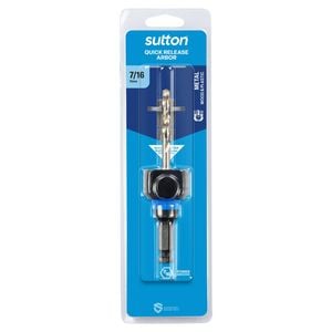 Sutton Tools 7/16" Hex Shank Quick Release One Click Arbor