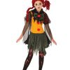 Rubie's Zombie Girl Clown Costume Dress With Wig Child Halloween Multi Colour