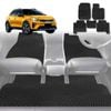 6D Diamond Car Floor Mats for Kia Stonic 2021-Current-Full Set-Black-Outback GT