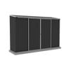 Absco Sheds 3.00 x 0.78 x 1.95m Monument Ezislider Double Sliding Door Shed