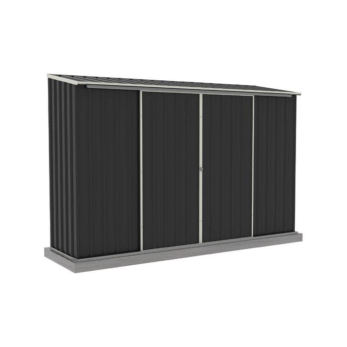 Absco Sheds 3.00 x 0.78 x 1.95m Monument Ezislider Double Sliding Door Shed