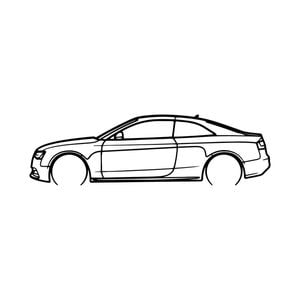 Ignite Laser Audi A5 Silhouette Metal Wall Art Rustic Metal 15.7inch/40cm