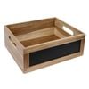 Olympia Bread Crate With Chalkboard 1/2 Gn Wooden Display Box Serving Crate