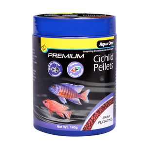 Aqua One Premium Cichlid Floating Pellets  140g (26226)