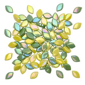 Mandala Art Lemon Lime Mosaic Glass Shapes