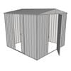 Build-a-Shed 2.3 x 2.3 x 2.3m Single Hinge and Single Sliding Door Shed - Zinc