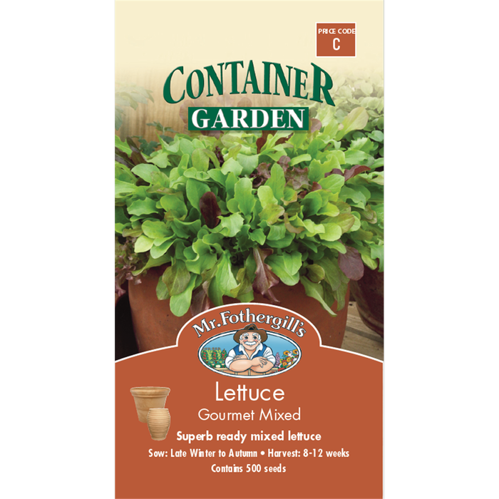 Mr Fothergill's Gourmet Mixed Lettuce Container Seeds