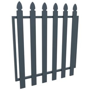 ProtectorAl 975 W x 1000mm H Deep Ocean Aluminium Bishop Garden Gate