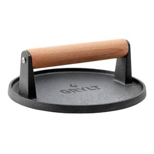 GRYLT Cast Iron Flat Burger Press