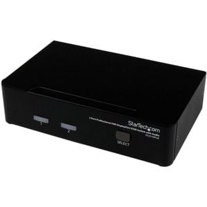 StarTech.com 2 Port USB DisplayPort KVM Switch with Audio - 2 Computer(s)