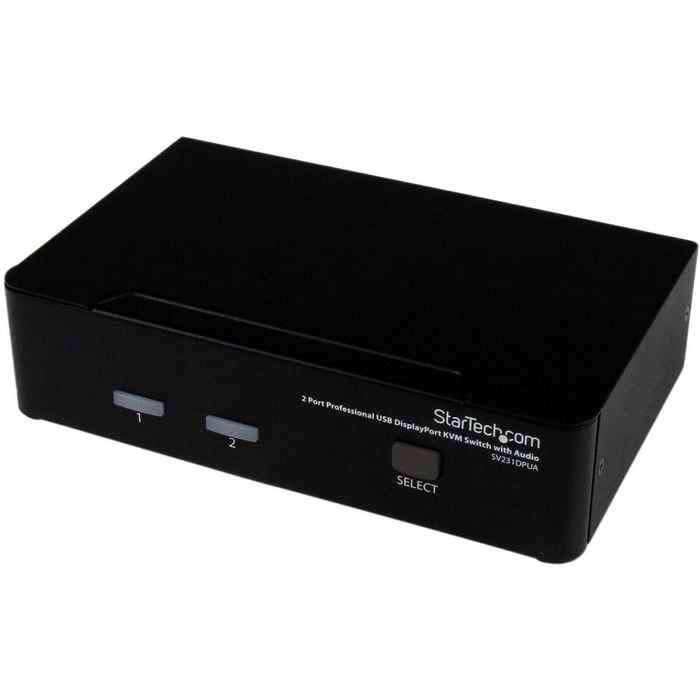 StarTech.com 2 Port USB DisplayPort KVM Switch with Audio - 2 Computer(s)