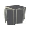 Build-a-Shed 1.5 x 2.3 x 2.0m Skillion Double Hinged Side Door Shed - Grey