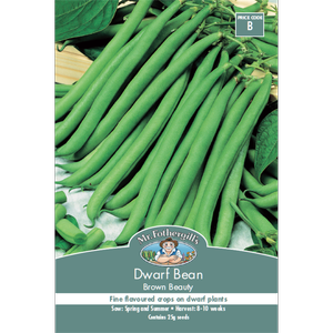 Mr Fothergill's Brown Beauty Dwarf Bean Vegetable Seed