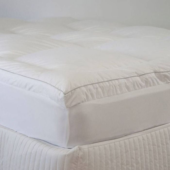 Ardor 1500GSM Ball Fibre Mattress Topper King Single White Bedding
