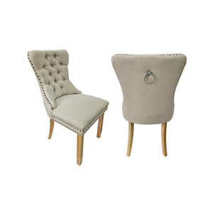 Elegant Collection Beige Alsea Dining Chairs – Set of 2
