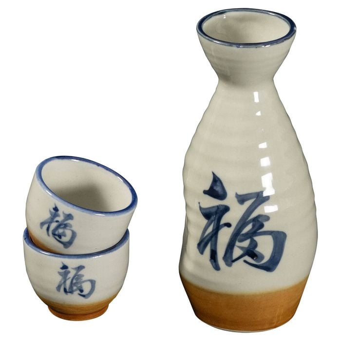 Omotenashi Fuku Sake Set of 3 - 228ml Flask