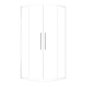 Stein 1000 x 2000mm White Georgia Curved Shower - Door Only