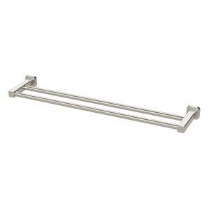 Mondella Brushed Nickel Overture Double Towel Rail 600mm