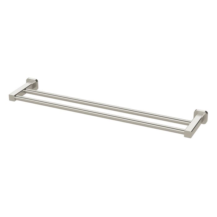 Mondella Brushed Nickel Overture Double Towel Rail 600mm