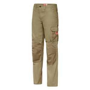 Hard Yakka Khaki Women's Legends Cotton Cargo Pants - Size 18