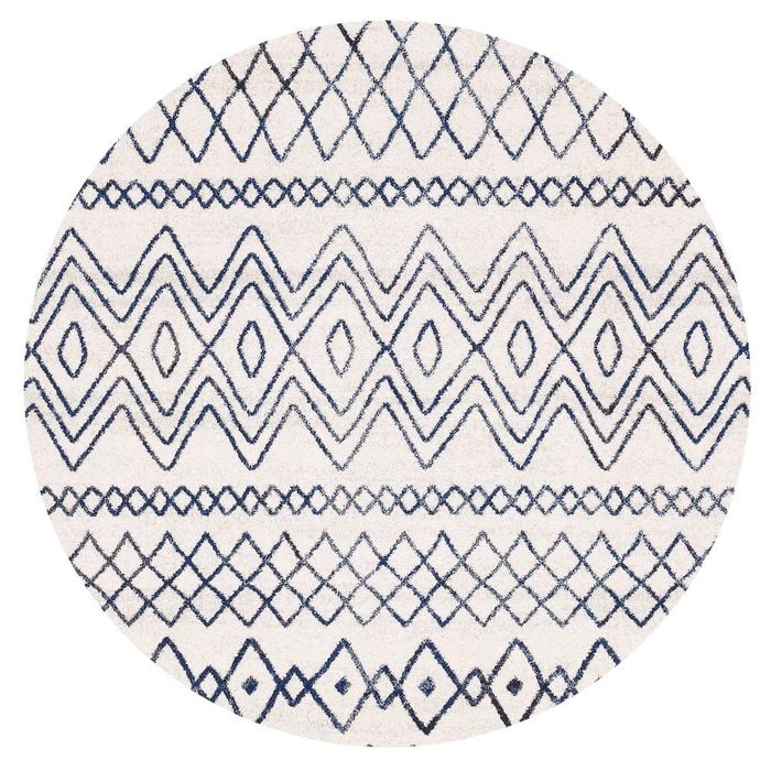 Jaya 453 White Blue 240x240cm Rug