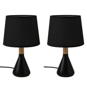 Sherwood Set of 2 Preston Table Lamp Black