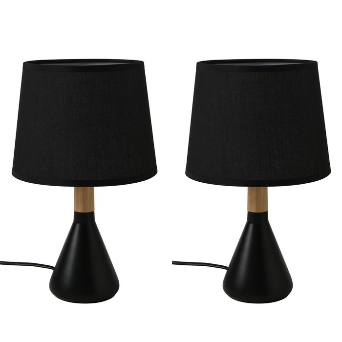 Sherwood Set of 2 Preston Table Lamp Black