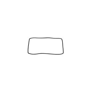 900mm Oven Front Door Seal 4055470720. Suits Electrolux