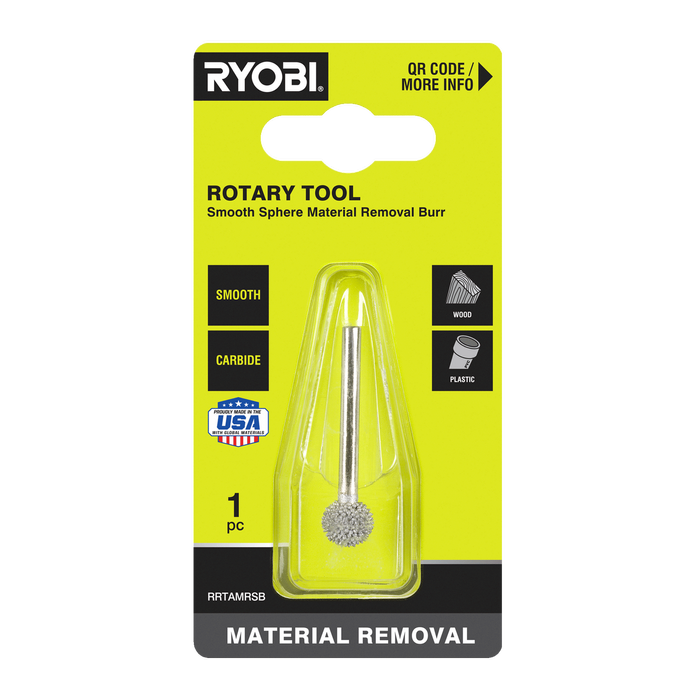 Ryobi Rotary Smooth Sphere Material Removal Burr