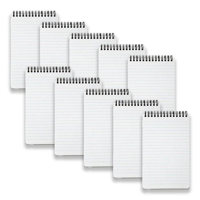 10pc Spirax P563a Writing Pp Notebook/notepad School Stationery 200-pages Black
