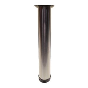 Adoored 60 x 400mm Brushed Nickel Metal Furniture Leg