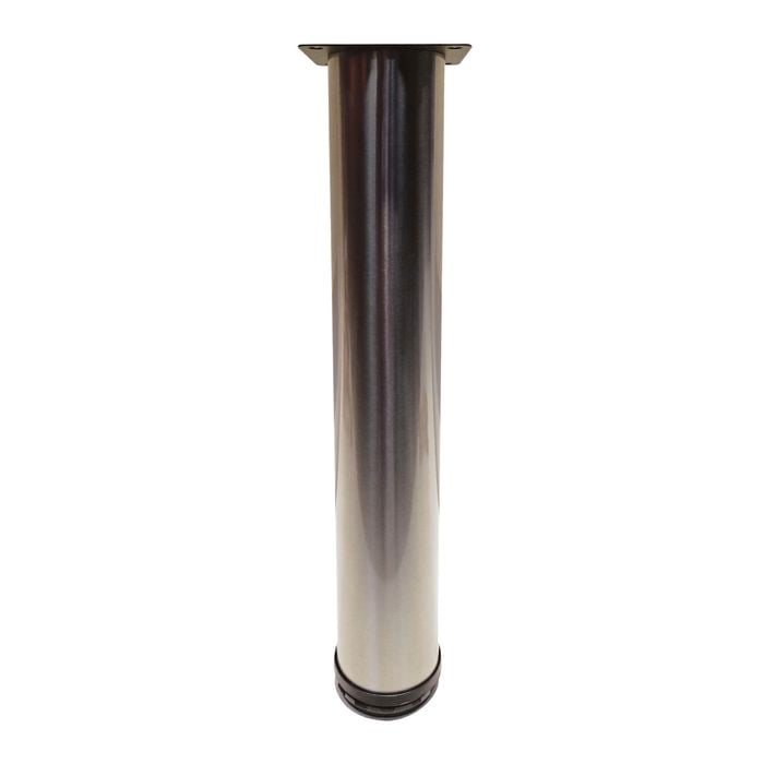 Adoored 60 x 400mm Brushed Nickel Metal Furniture Leg