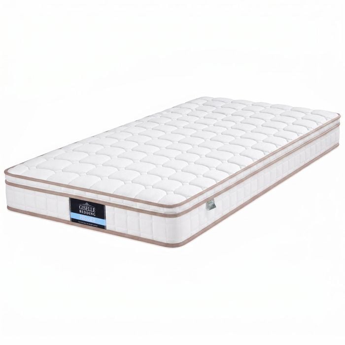 Giselle 20cm Firm King Single Mattress Pocket Spring for Bedroom or Guest Room